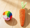 Colorful Carrot & Ball Cat Toy Set