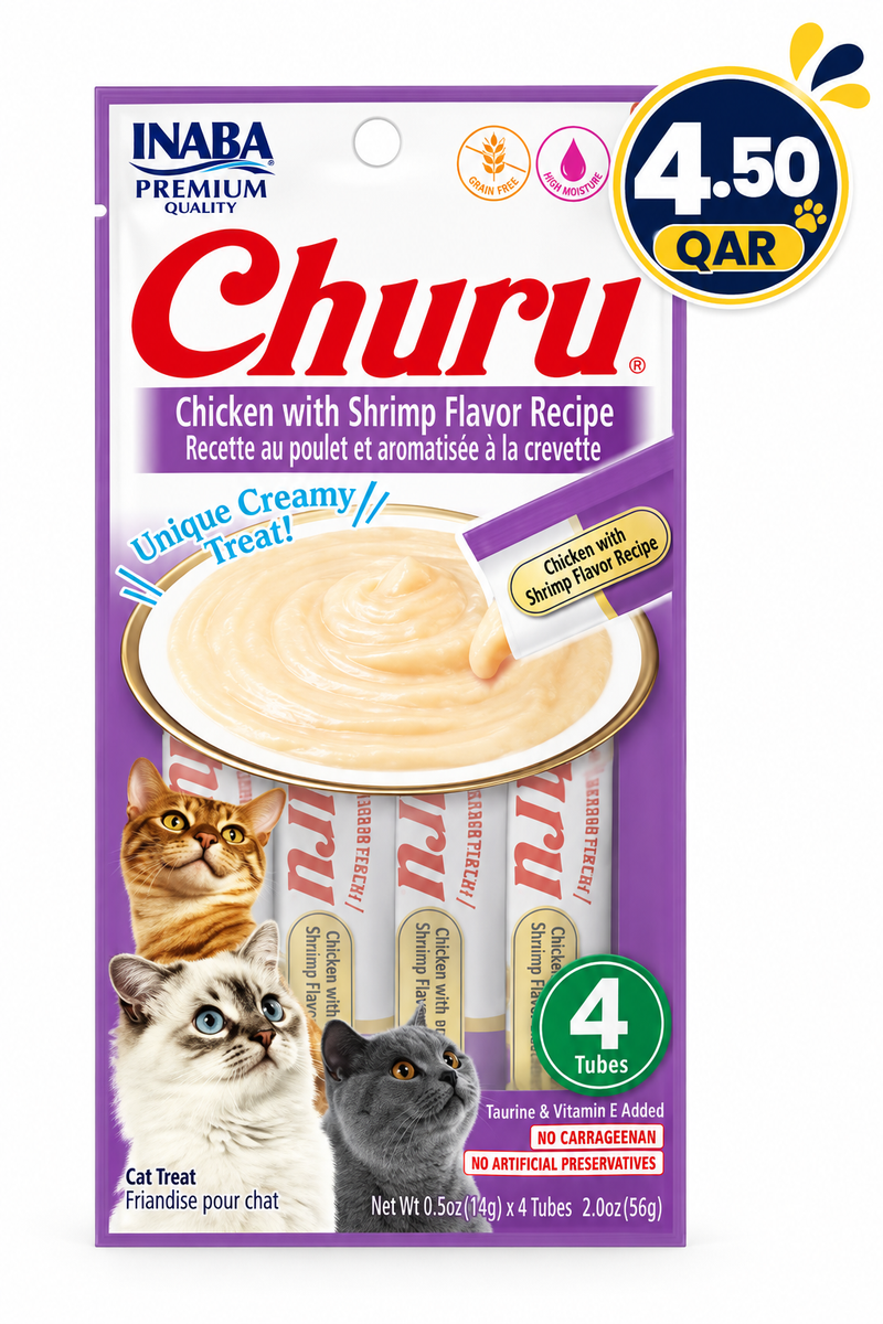 CHURU CHICKEN WITH SHRIMP 4 sticks 56 g (EX)