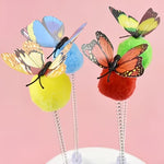 Butterfly Cat Interactive Toy with Suction Cup