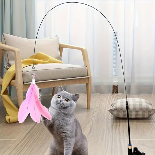 Cat Teaser Stick with Feather