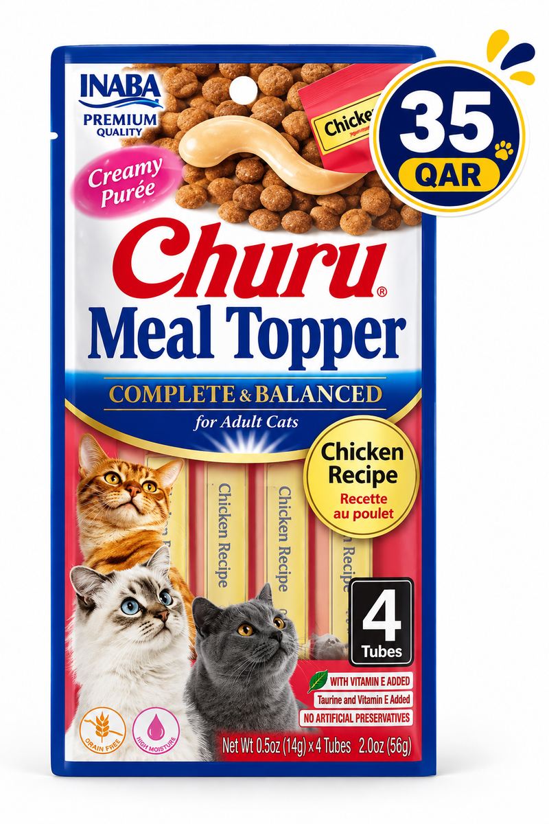 Churu Complete & Balanced for Adult Cats Chicken Recipe — 6x56g