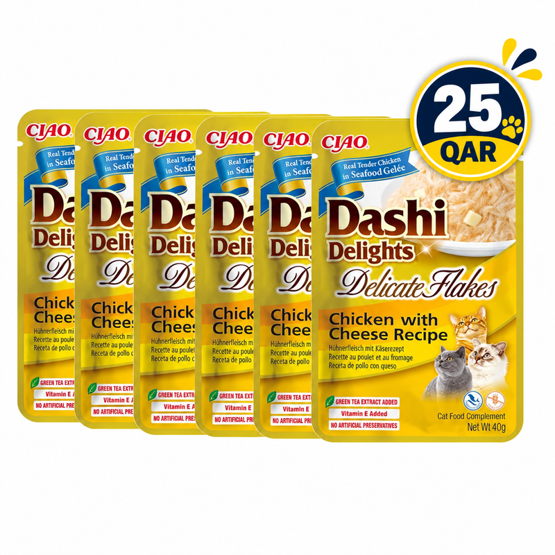 Dashi Delights Delicate Flakes Chicken with Cheese Recipe 40gx6 pouches