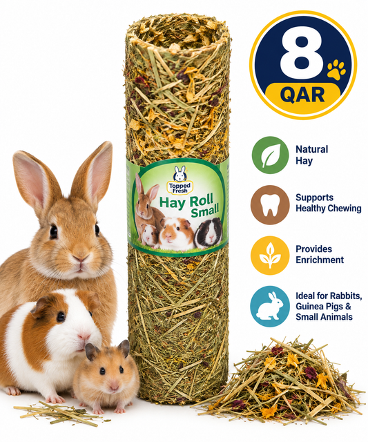 Quiko Small Pet Sunny Brunch Hay Roll, small 75 g