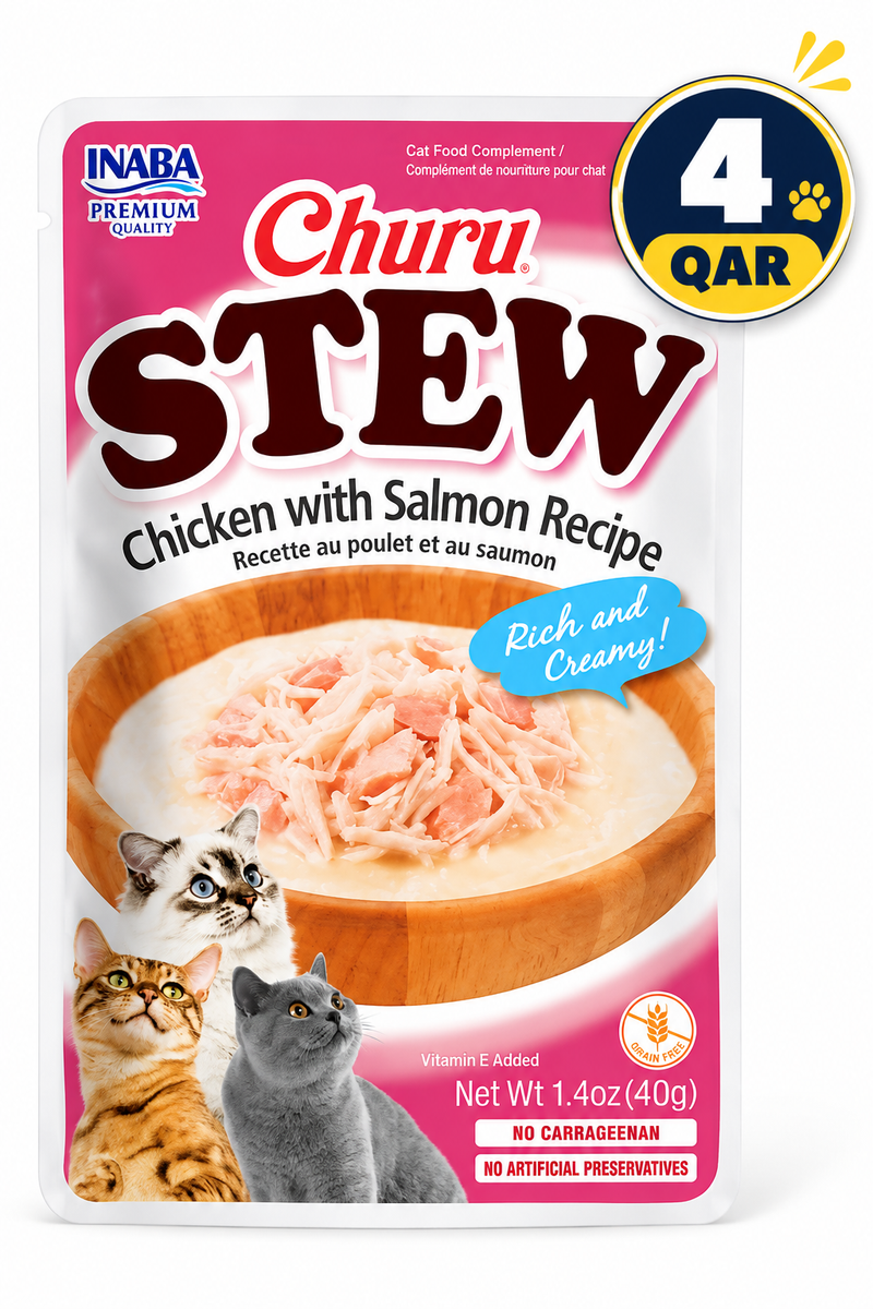 Churu Stew Chicken with Salmon Recipe — 40g