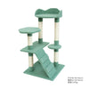 Green Cat Climbing Tree –  MDF, Sisal & Plush – Cats – Vertical Tower –  40×40×83 cm