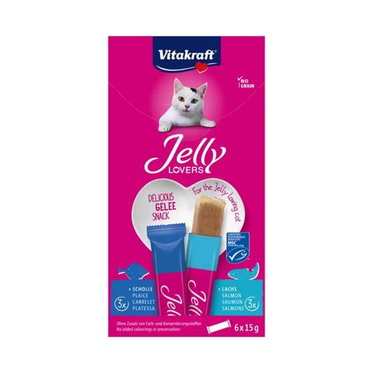 Vitakraft Cat Treat Jelly Lovers Salmon & Plaice 15g – 6pcs
