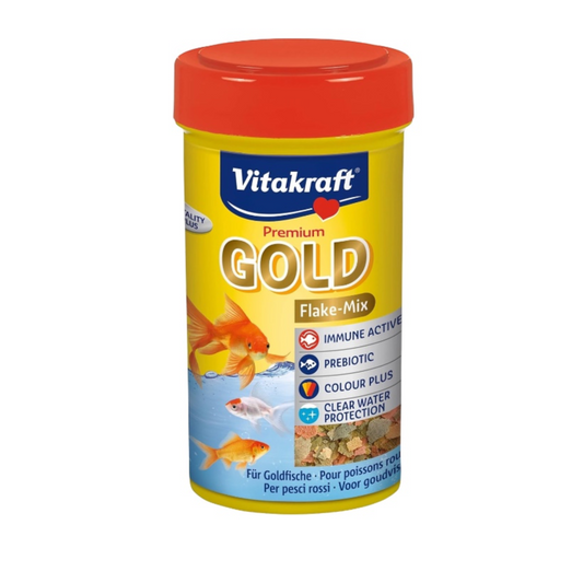 Vitakraft Fish Food Gold Flakes – 100 ml