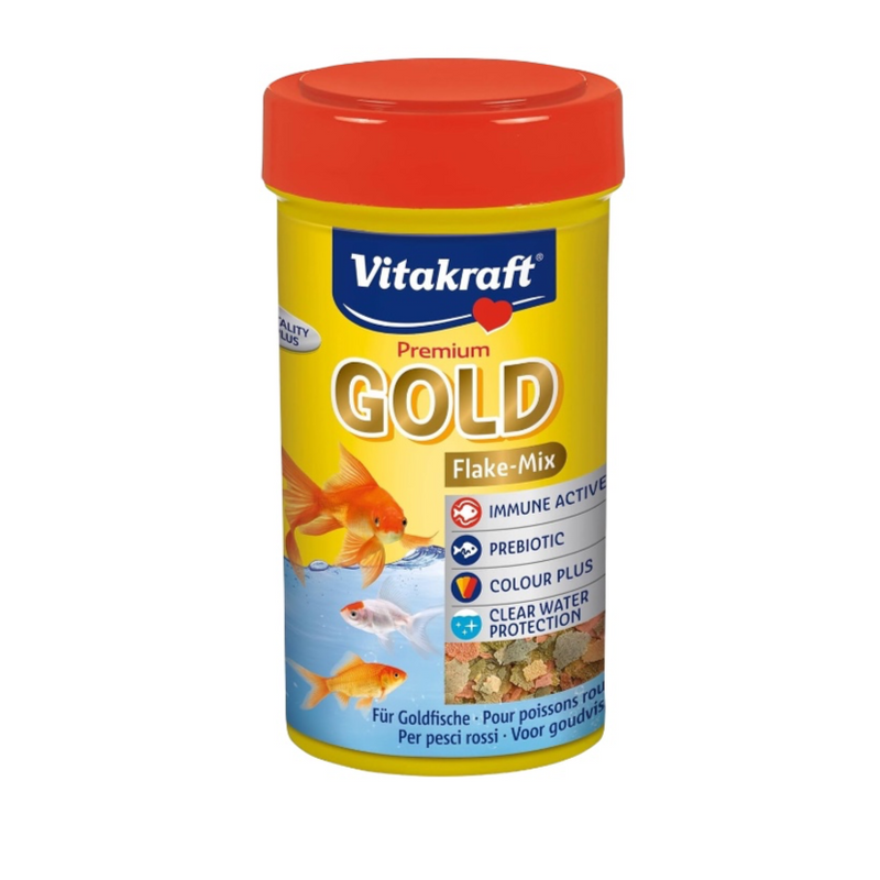 Vitakraft Fish Food Gold Flakes – 100 ml