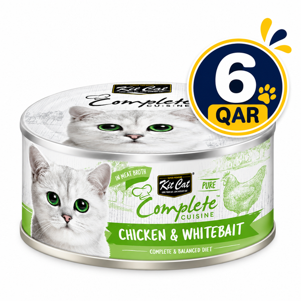Kit Cat Complete Cuisine-chicken & Whitebait 70g Can