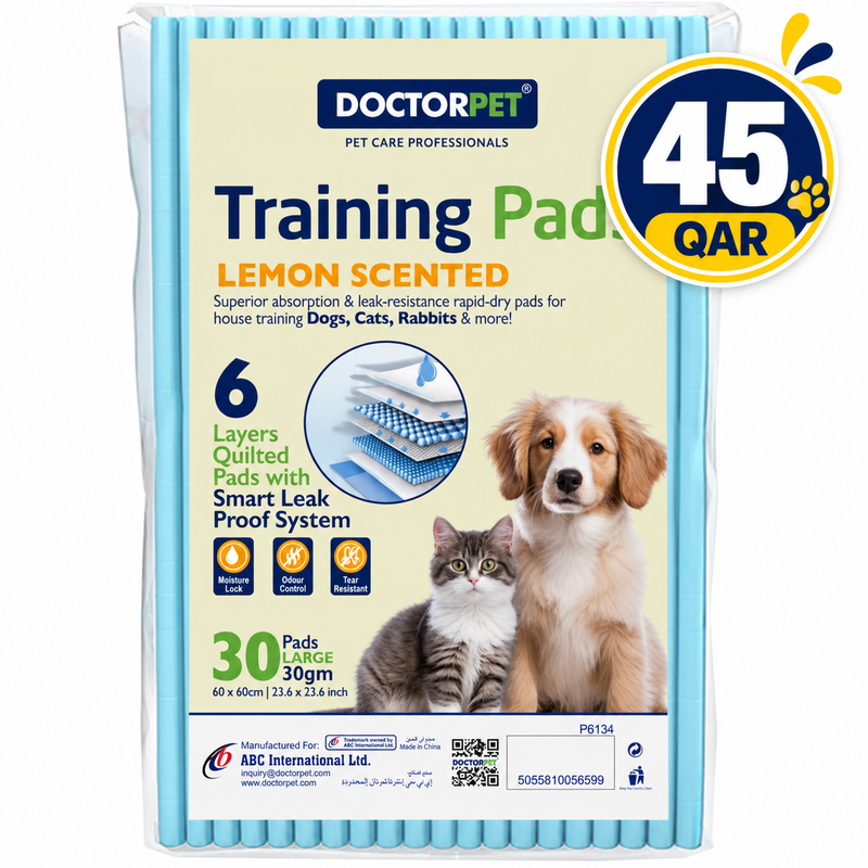 Doctor Pet TRAINING PADS 60x60cm 30g Regular Lemon 30's