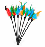 Interactive Feather Cat Teaser Wand, Cat Toy