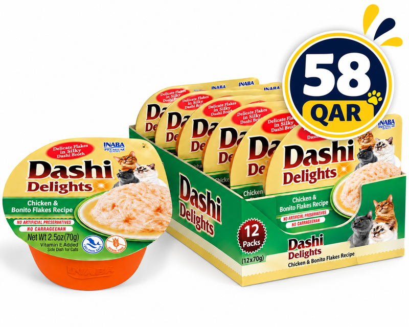 Dashi Delights Chicken & Bonito Flakes Recipe — (12x70g)