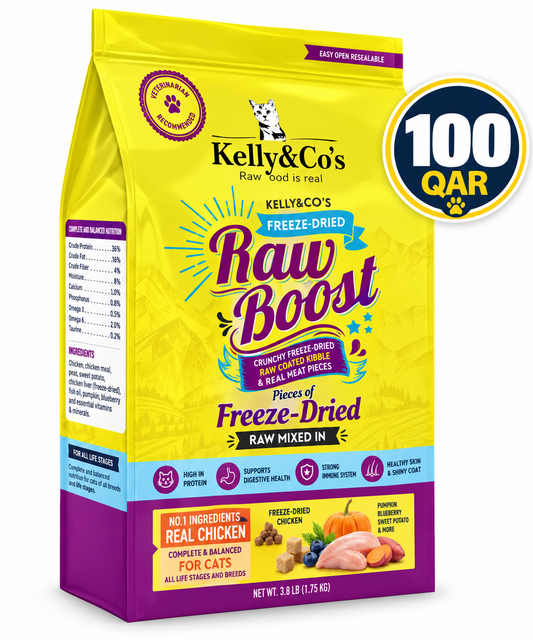 KELLY & CO’S Kibble CAT Raw Boost Chicken&Salmon 1590g
