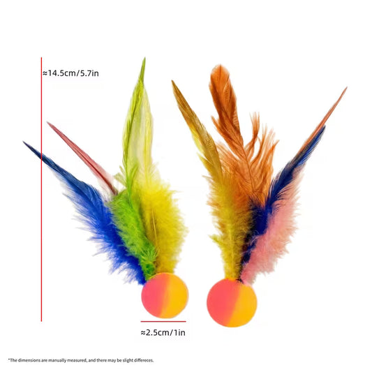 Cat Feather Bouncing Ball
