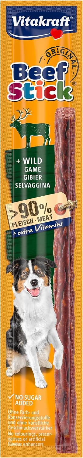 VITAKRAFT DOG BEEF STICKS WITH GAME 12G 1PC