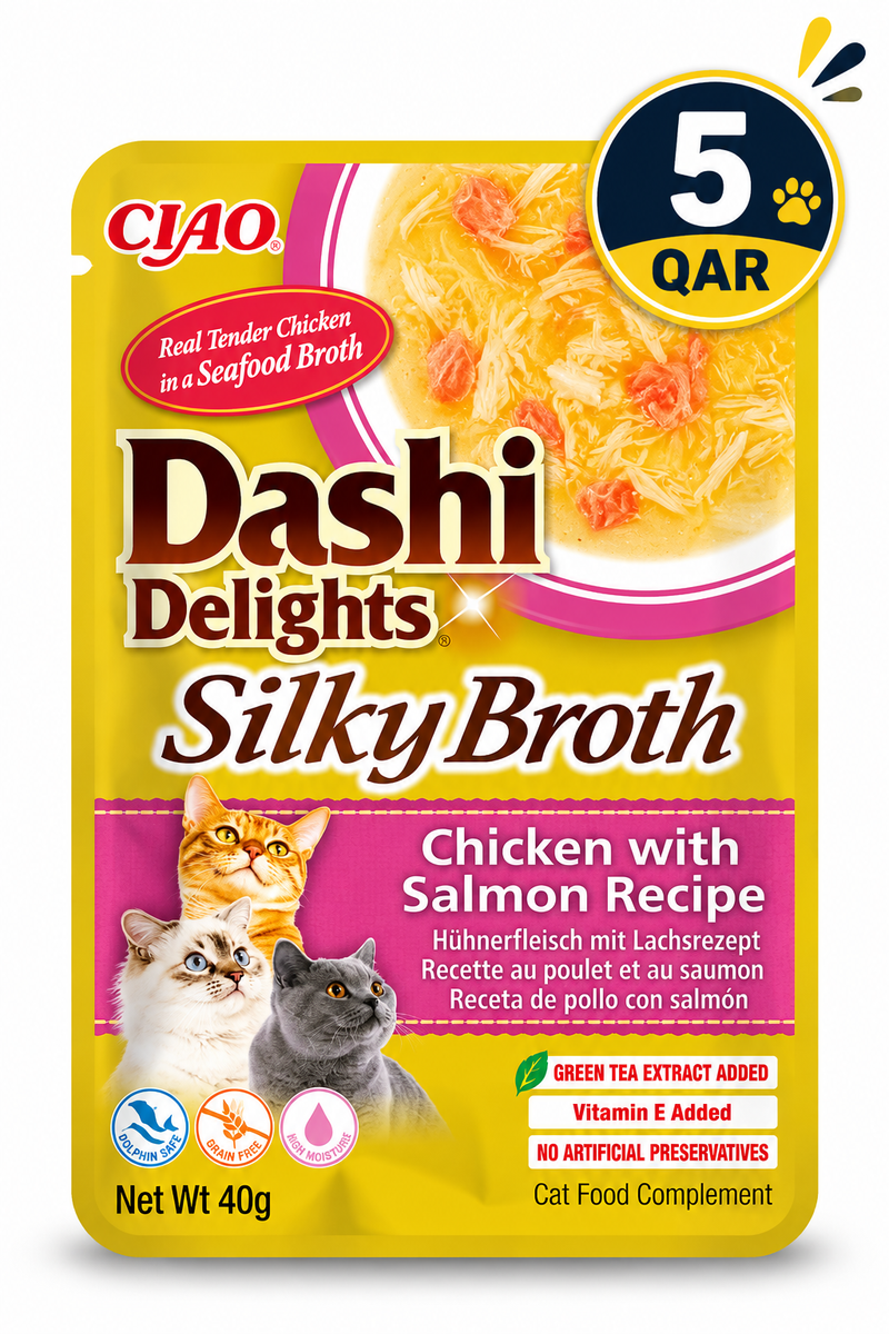Dashi Delights Silky Broth Chicken with Salmon Recipe 40g