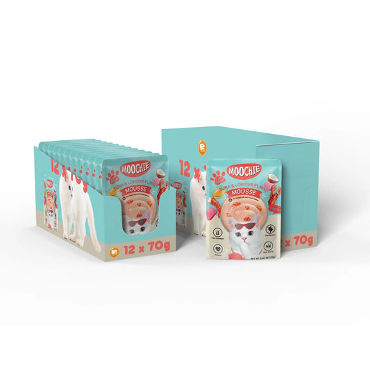 MOOCHIE MOUSSE TUNA & LOBSTER FLAVOR 12X70g