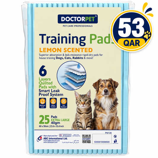 Doctor Pet TRAINING PADS 60x90cm 40g Regular Lemon 25's