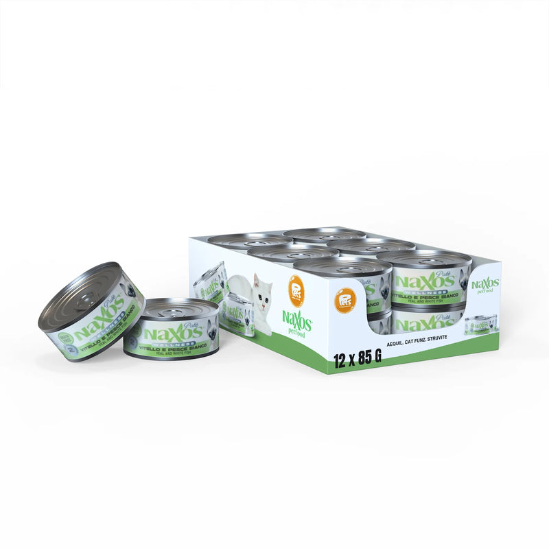 Naxos CAT Adult Sterilight PATE` VEAL & WHITE FISH Gr 12x85
