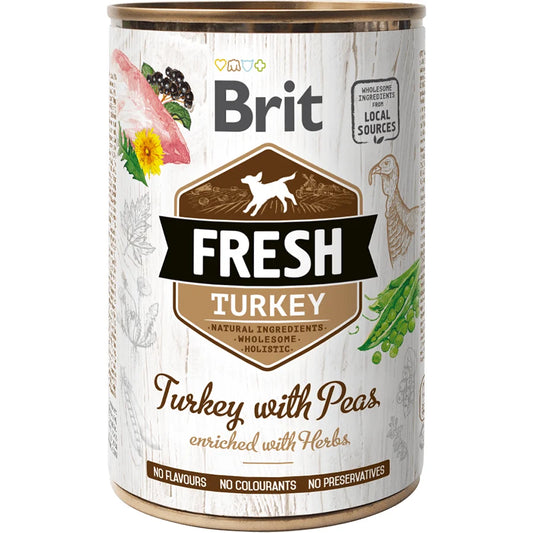 Brit Fresh Turkey with Peas  400 g