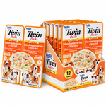 Inaba Churu Grain-Free Chicken & Beef with Vegetables Wet Dog Food for Small Breeds 2x40g (6 Twin Cu