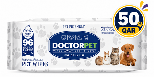 Doctor Pet Pet Wipes 96's