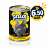 Cat & Co. WET Chunks Chicken and Turkey 405g Can