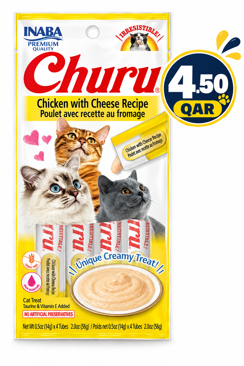 CHURU CHICKEN WITH CHEESE 4 sticks 56 g (EX)