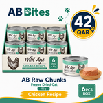 AB Bites Wild Ages Complete Wet Diet – Chicken Recipe 80gx6pcs