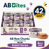 AB Bites Wild Ages Complete Wet Diet – Rabbit Recipe 80gx6pcs