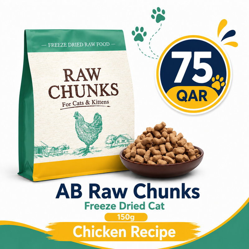 AB Raw Chunks Freeze Dried Cat 150g – Chicken Recipe