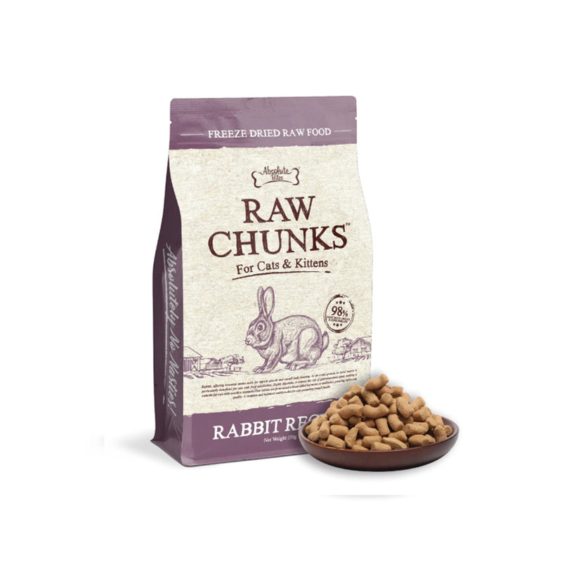 AB Raw Chunks Freeze Dried Cat 150g – Rabbit Recipe