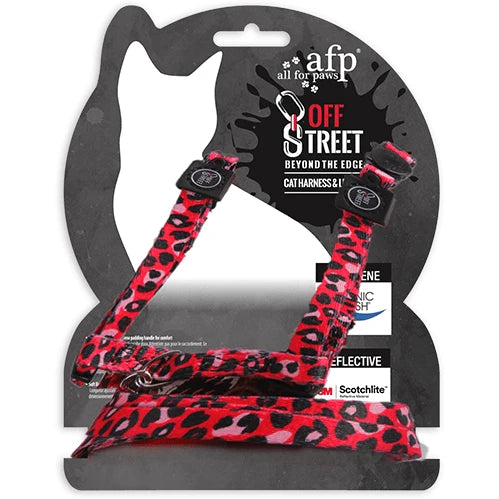 AFP Off Street - Cat  Harness & Leash Set -  Leopard
