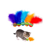 Alantia Eva Foam Ball With Feather Cat Toy
