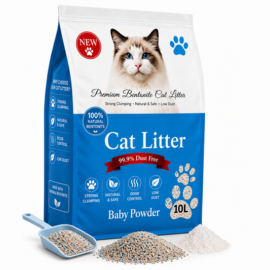 Bentonite Premium Cat Litter – Baby Powder 10L