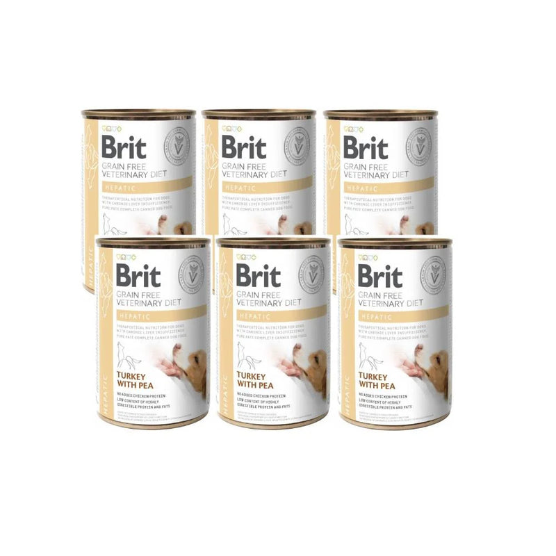 Brit Grain-Free VD Dog Can Hepatic wet food with turkey and pea, liver support for dogs