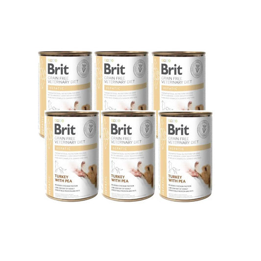 Brit Grain-Free VD Dog Can Hepatic 6x400 g