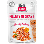 Brit Care Cat Fillets in Gravy with Savory Salmon 24x85g
