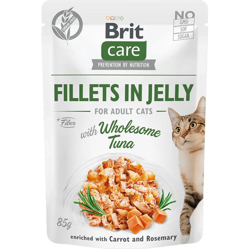 Brit Care Cat Fillets in Jelly with Wholesome Tuna 85 g