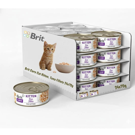Brit Care Cat Kitten. Tuna Fillets 24x70g (EX)