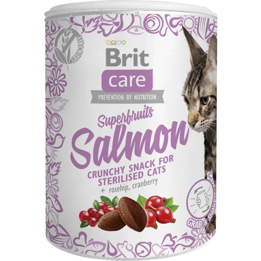Brit Care Cat Snack Superfruits Salmon 100 g