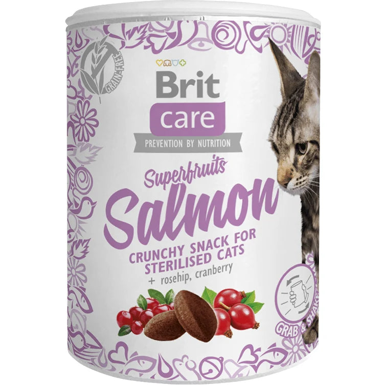 Brit Care Cat Snack Superfruits Salmon 100 g