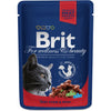 Brit Premium Cat Pouches with Beef Stew & Peas 100 g