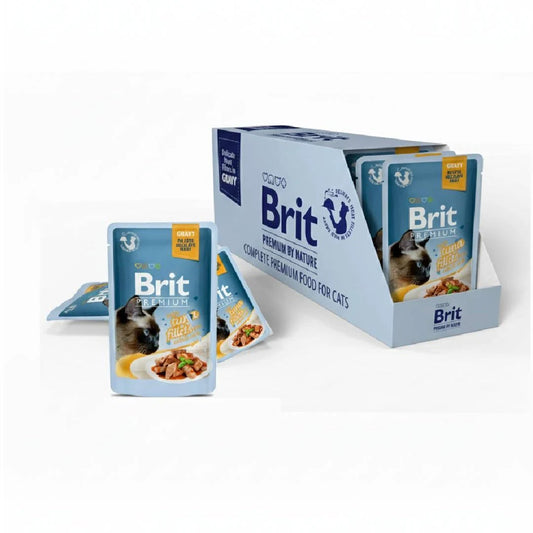 Brit Premium by Nature Cat Delicate Fillets in Gravy with Tuna 24X85 g