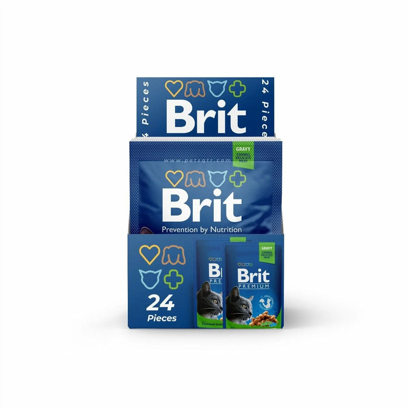 Brit Premium Gravy with Chicken Slices for Sterilised 24x100g pouchs