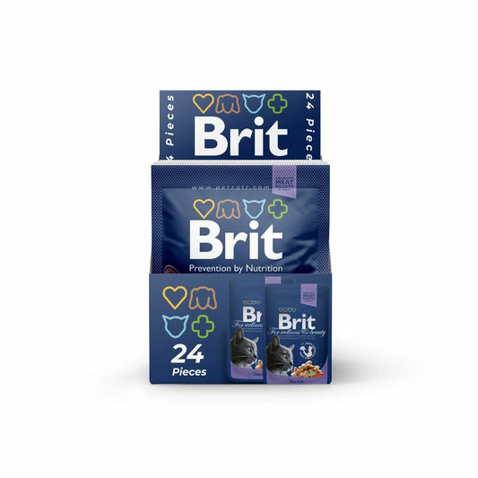 Brit Premium Cat Pouches with Cod Fish 24x100g