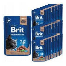 Brit premium cat pouches Liver for Sterilised 24x100g