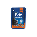 Brit premium cat pouches Salmon for Sterilised 24x100g