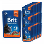 Brit premium cat pouches Salmon for Sterilised 24x100g