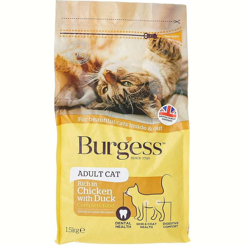 Burgess Supacat Adult Chicken & Duck 1.5 kg